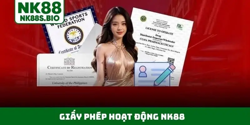 Giấy phép hoạt động NK88